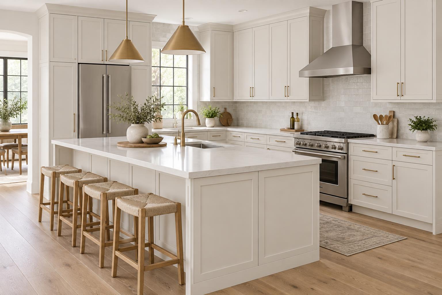 Design inspiration kitchen with Aspen Oatmeal cabinets