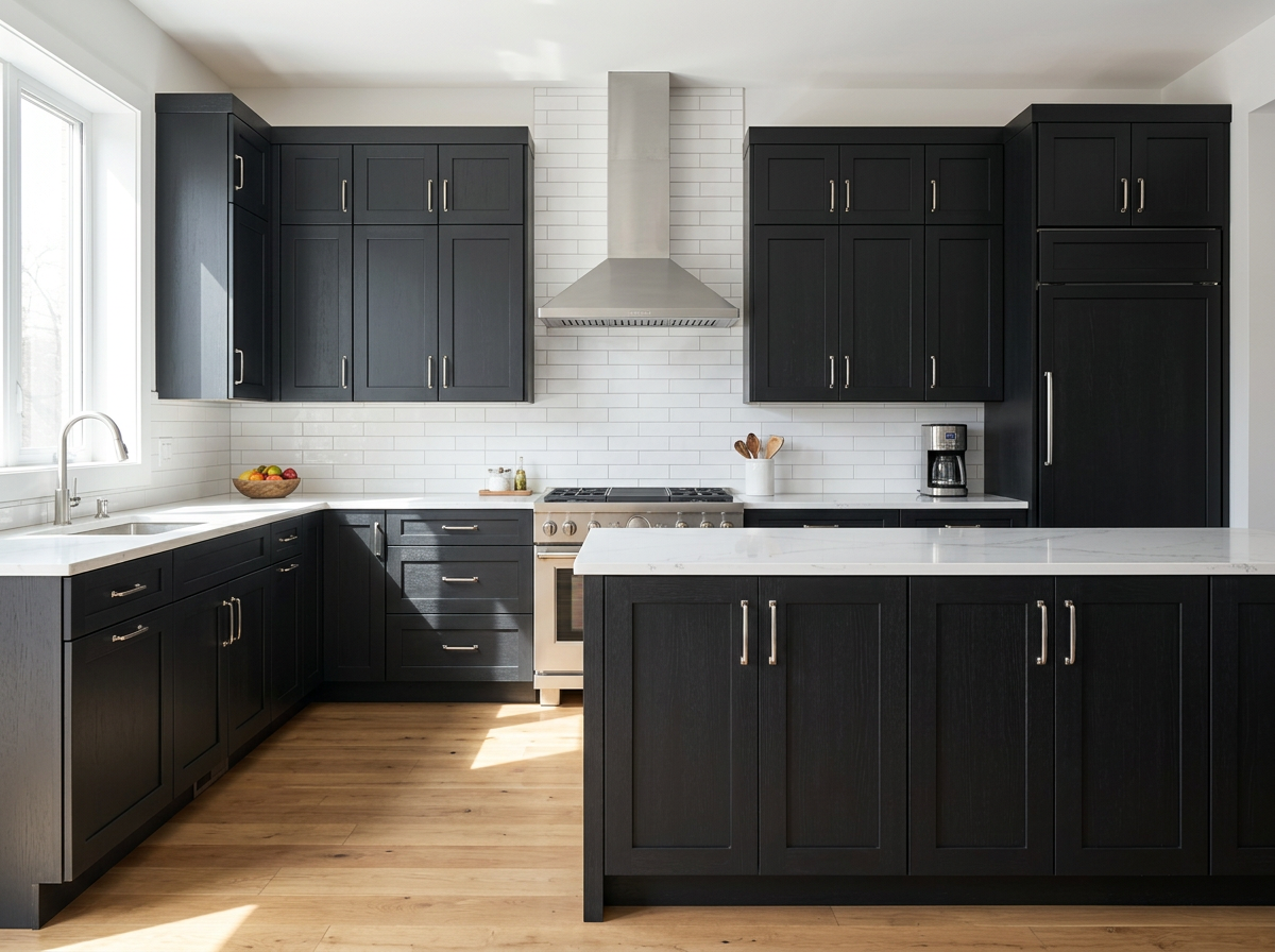 Design inspiration kitchen with Liberty Shaker Black Oak cabinets