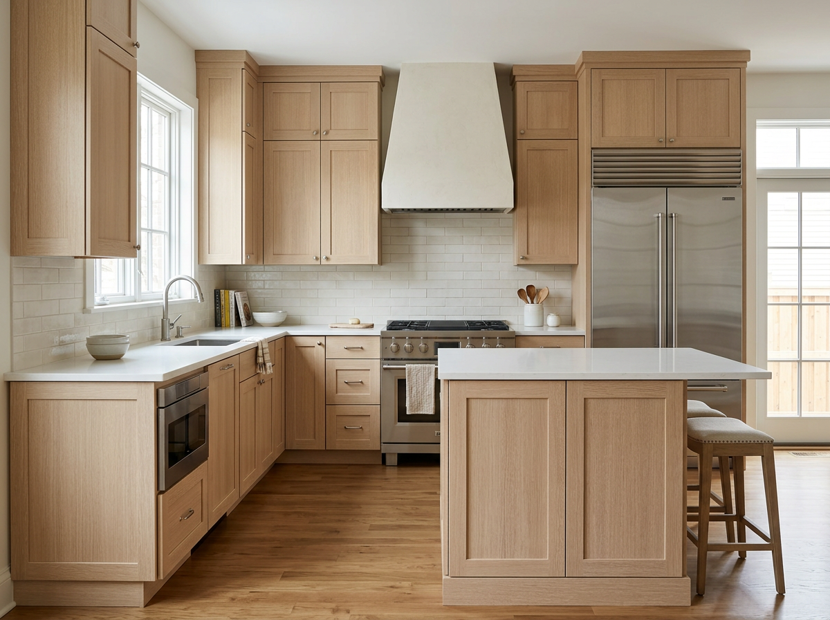 Design inspiration kitchen with Liberty Shaker Rift-Oak Washed cabinets