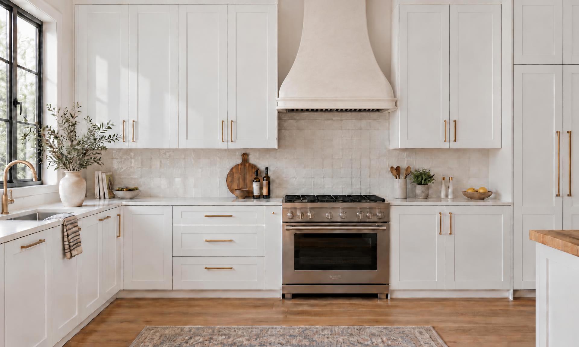 Design inspiration kitchen with Liberty Shaker White cabinets