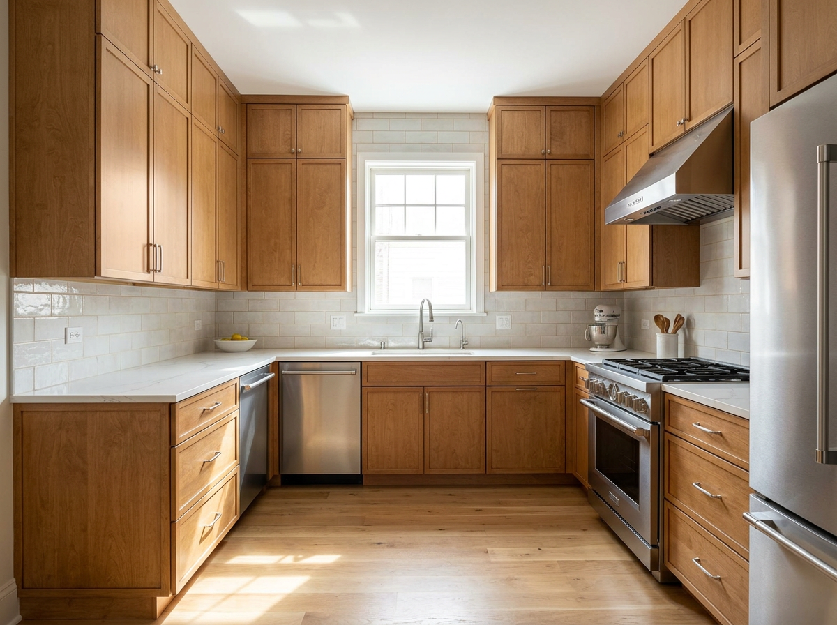 Design inspiration kitchen with Slim Shaker Karmel cabinets